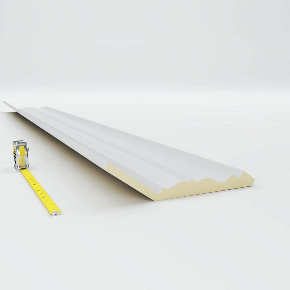 Ekena Millwork 6-1/4 in. x 12-3/4 in. x 78-3/4 in. Polyurethane Fascia Crown Moulding