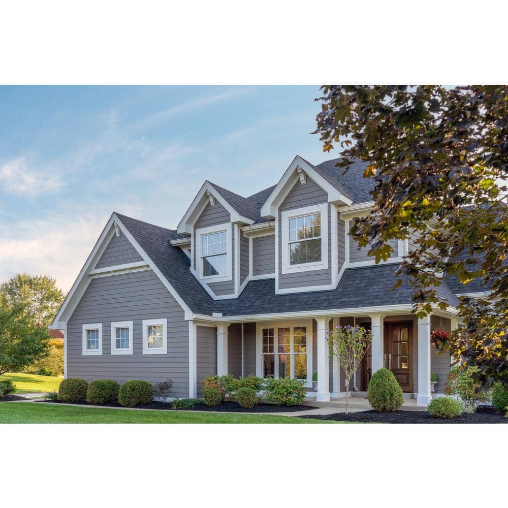 James Hardie 5/16 in. x 8-1/4 in. x 12 ft. HardiePlank Select Cedarmill Lap Siding, HZ10, Primed