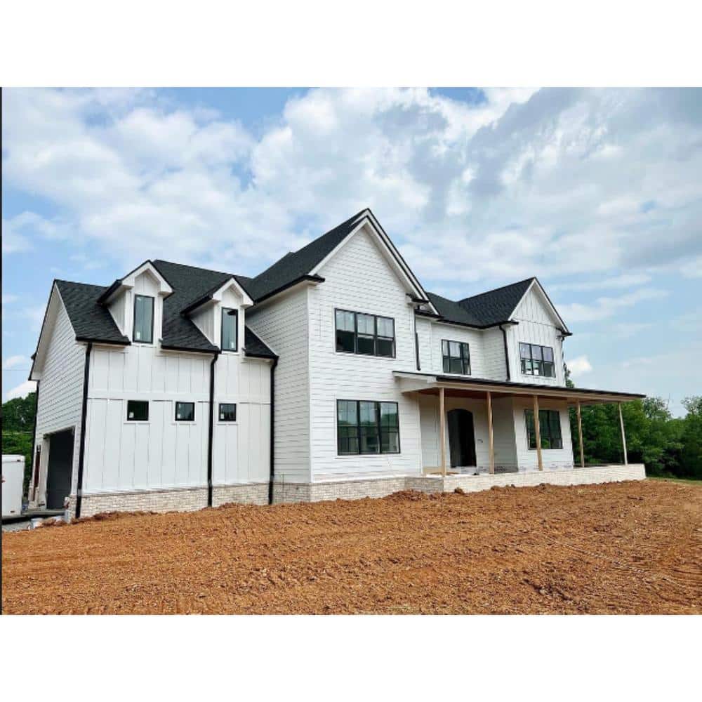 James Hardie 5/16 in. x 7-1/4 in. x 12 ft. HardiePlank Smooth Lap Siding, HZ10 – Aged Pewter