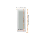 JELD-WEN MODA PMT1011 32 in. x 80 in. Primed Solid Core Wood Interior Door Slab with Translucent Glass