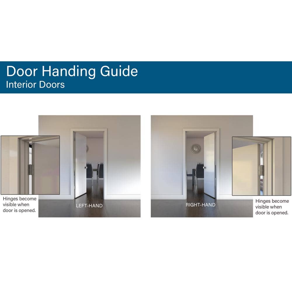 JELD-WEN MODA Primed PMC1044 Solid Core Wood Interior Door Slab with Clear Glass, 36 in. x 80 in.