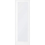 Krosswood Doors 32 in. x 96 in. 1-Lite Satin Etch Solid Core MDF Primed Interior Door Slab