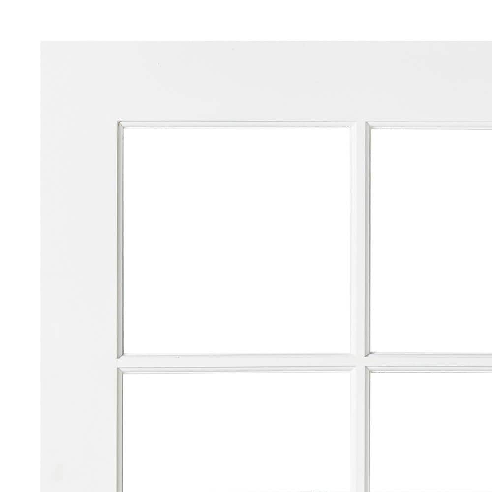 Krosswood Doors 30 in. x 80 in. 10-Lite Solid Hybrid Core MDF Primed Interior Door Slab