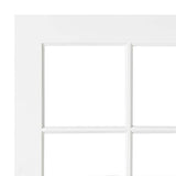 Krosswood Doors 30 in. x 80 in. 10-Lite Solid Hybrid Core MDF Primed Interior Door Slab