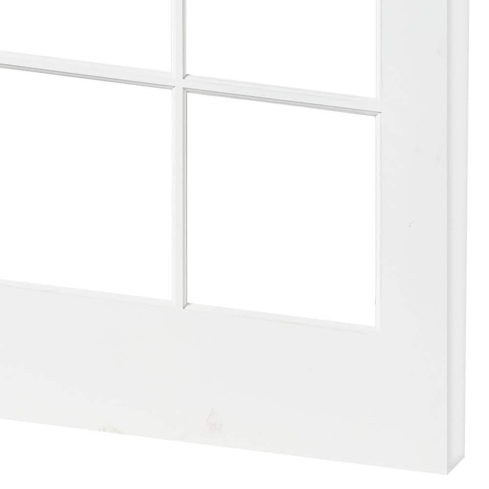 Krosswood Doors 30 in. x 80 in. 10-Lite Solid Hybrid Core MDF Primed Interior Door Slab