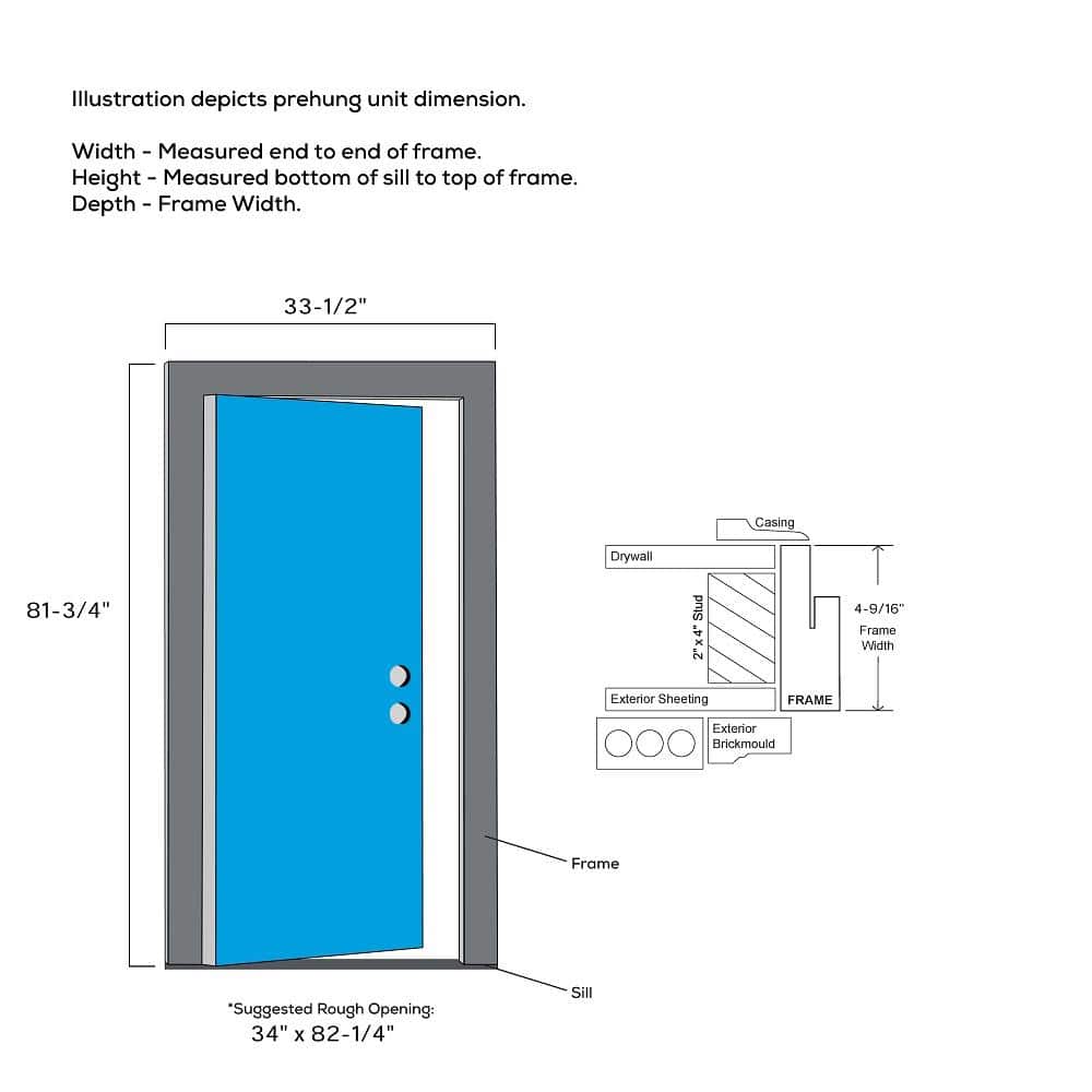 32 in. x 80 in. Internal Blinds Left-Hand Inswing Full Lite Clear Classic Primed Fiberglass Smooth Prehung Front Door