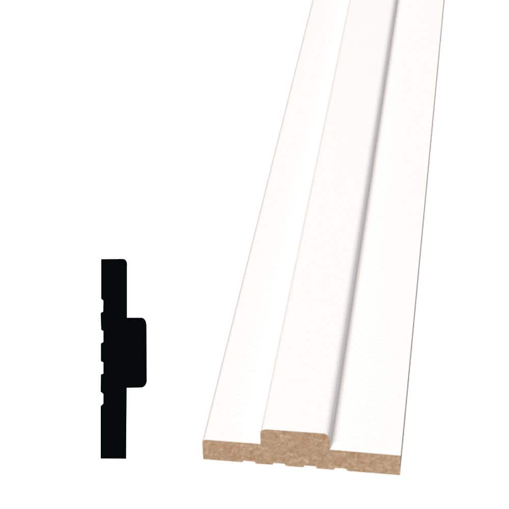 Alexandria Moulding 1-3/16 in. D x 4-9/16 in. W x 84 in. L Pine Wood Finger-Joint Jamb with Stop Moulding Pack (3-Pack)