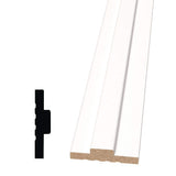 Alexandria Moulding 1-3/16 in. D x 4-9/16 in. W x 84 in. L Pine Wood Finger-Joint Jamb with Stop Moulding Pack (3-Pack)