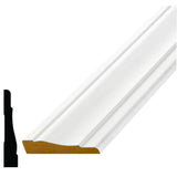 Alexandria Moulding LWM 444 5/8 in. x 3-1/4 in. Primed Fiberboard Casing Molding