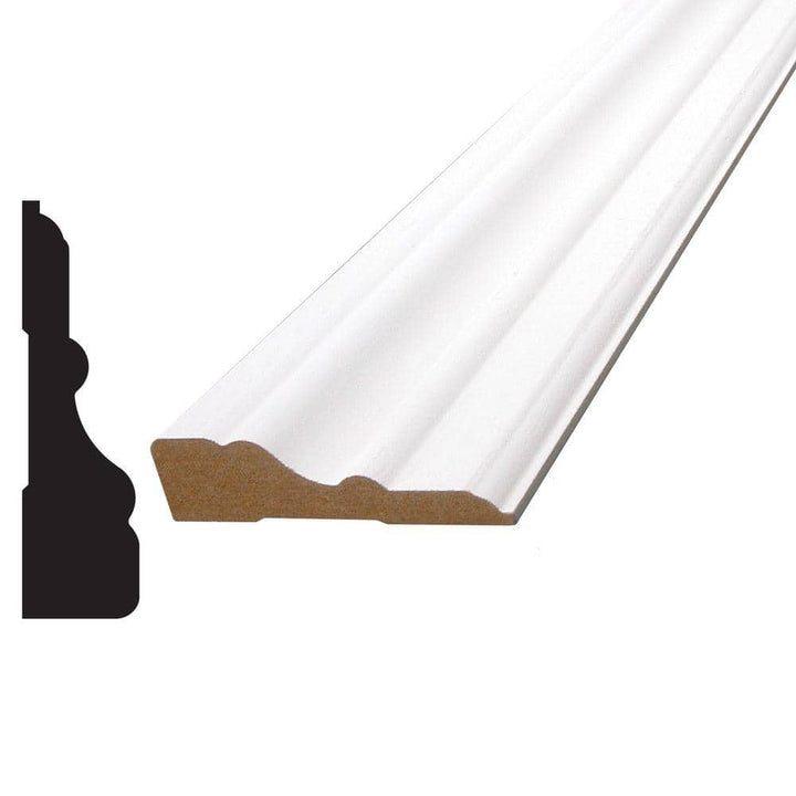 Alexandria Moulding 5/8 in. x 2-1/4 in. x 84 in. Primed MDF Casing Moulding Pack (6 pack)
