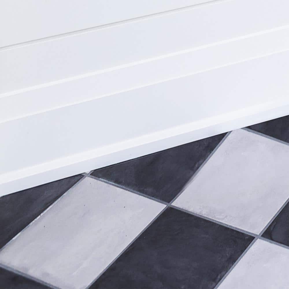 Alexandria Moulding 3/8 in. D x 1-1/4 in. W x 84 in. L MDF Primed Wood Stop Moulding Pack (10-Pack)