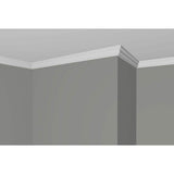 Alexandria Moulding 1-3/16 in. D x 2-7/16 in. W x 96 in. L MDF Primed Crown Moulding Pack (4-Pack)