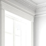 Alexandria Moulding 9/16 in. D x 3-5/8 in. W x 96 in. MDF Primed Crown Molding Pack (4-Pack)