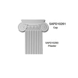 American Pro Decor 1-1/8 in. x 9-7/8 in. x 78-3/4 in. Fluted Polyurethane Pilaster Moulding Pro Pack (2-Pieces x 78.75 in.)