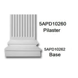 American Pro Decor 1-1/8 in. x 9-7/8 in. x 78-3/4 in. Fluted Polyurethane Pilaster Moulding Pro Pack (2-Pieces x 78.75 in.)
