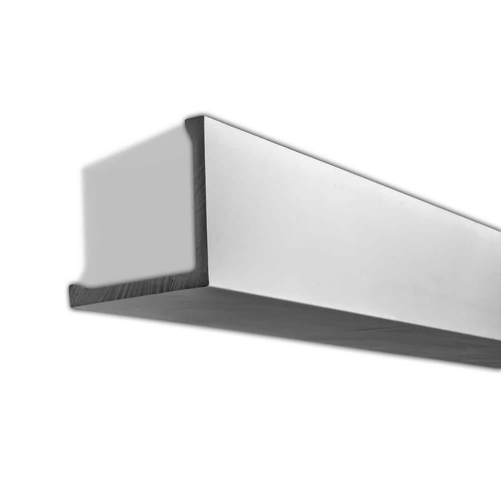 American Pro Decor 5-3/4 in. x 5-3/4 in. x 96 in. Plain Polyurethane Crown Moulding Pro Pack 16 LF (2-Pack)