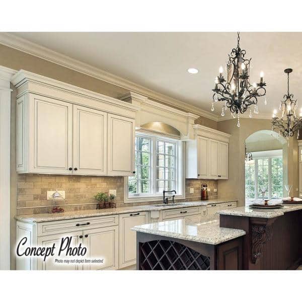 American Pro Decor 2-3/4 in. x 2-3/4 in. x 94-1/2 in. Plain Polyurethane Crown Moulding Pro Pack 31-1/2 LF (4-Pack)