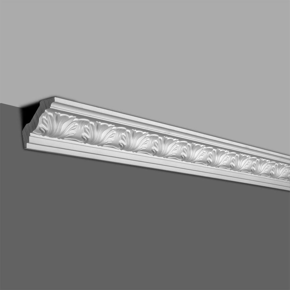 American Pro Decor 2-3/8 in. x 2-5/8 in. x 94.5 in. Leaf Polyurethane Crown Moulding Pro Pack 39 ft 4.5 in. LF (5-Pack)