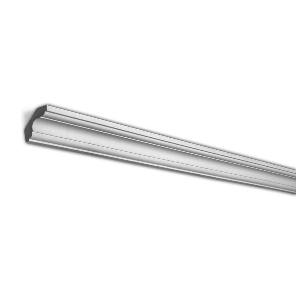American Pro Decor 1-3/4 in. x 1-7/8 in. x 94-1/2 in. Plain Polyurethane Crown Moulding Pro Pack 55 LF (7-Pack)
