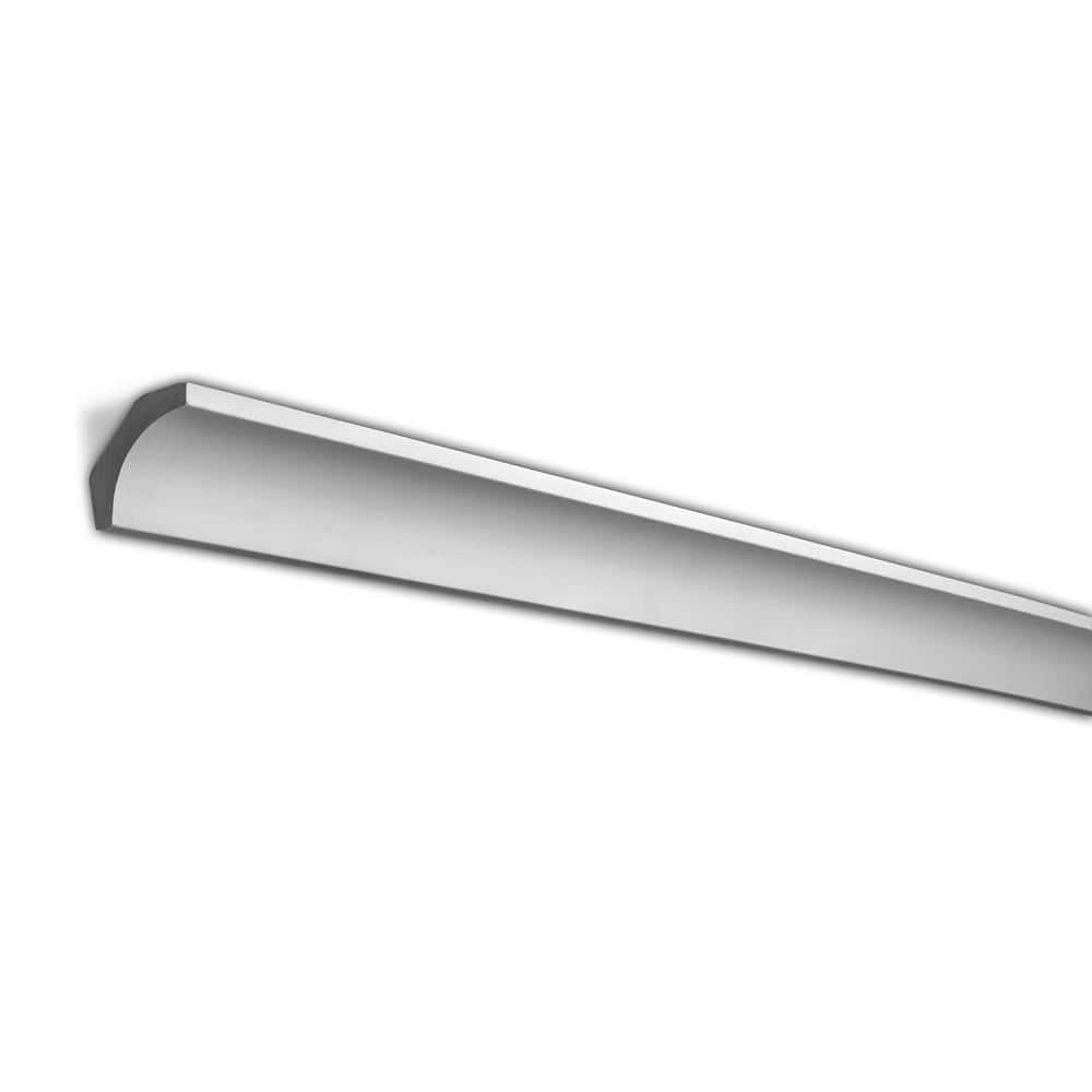 American Pro Decor 1-7/8 in. x 2 in. x 94-1/2 in. Plain Polyurethane Crown Moulding Pro Pack 63 LF (8-Pack)