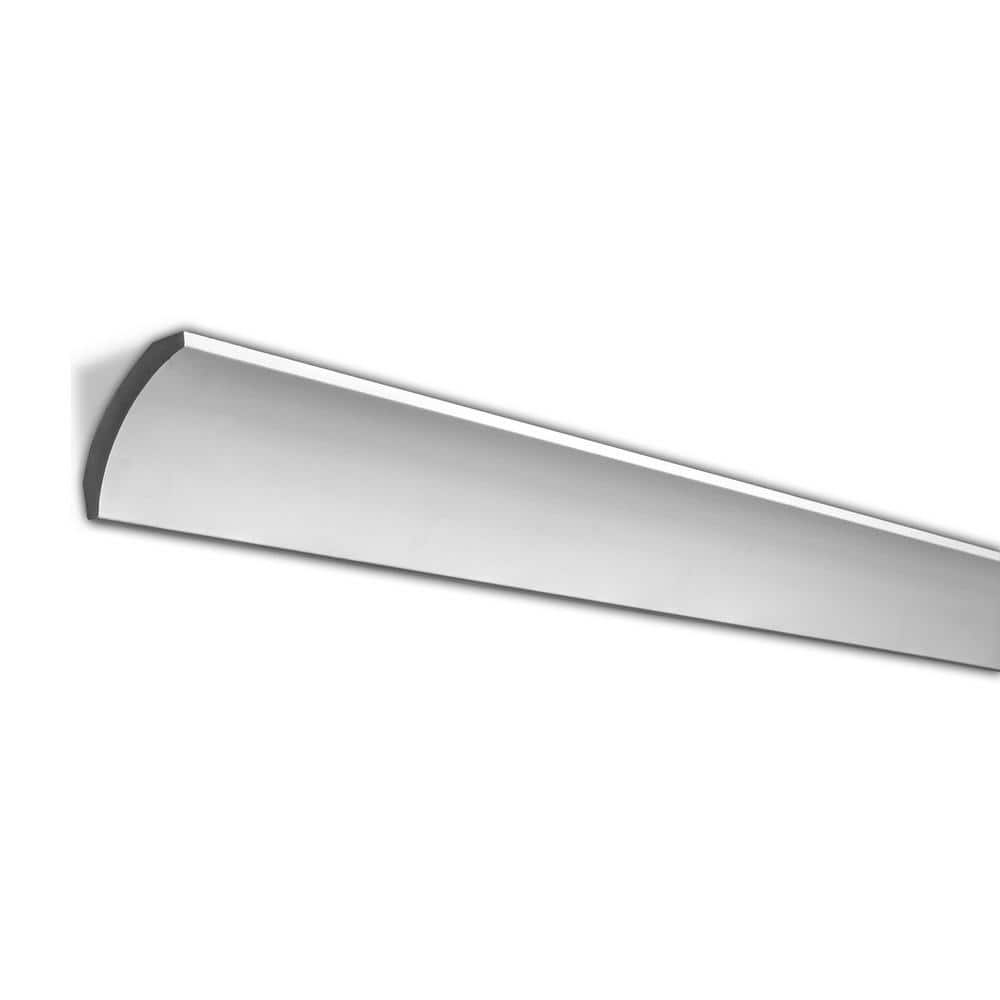 American Pro Decor 2-3/4 in. x 2-3/8 in. x 96 in. Plain Polyurethane Crown Moulding Pro Pack 48 LF (6-Pack)
