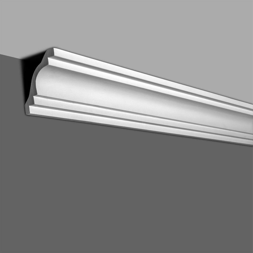 American Pro Decor 2-7/8 in. x 4 in. x 94-1/2 in. Plain Polyurethane Crown Moulding Pro Pack 39 LF (5-Pack)
