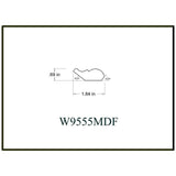 HOUSE OF FARA 3/4 in. x 1-3/4 in. x 8 ft. MDF Crown Moulding
