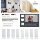 Masonite 30 in. x 80 in. Solidoor Smooth 2-Panel Solid Core Primed Composite Interior Door Slab
