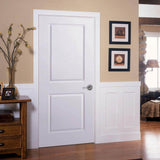 Masonite 30 in. x 80 in. Solidoor Smooth 2-Panel Solid Core Primed Composite Interior Door Slab
