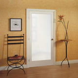 Masonite 30 in. x 80 in. Full-Lite Solid-Core Primed MDF Interior Door Slab with Sandblasted Privacy Glass
