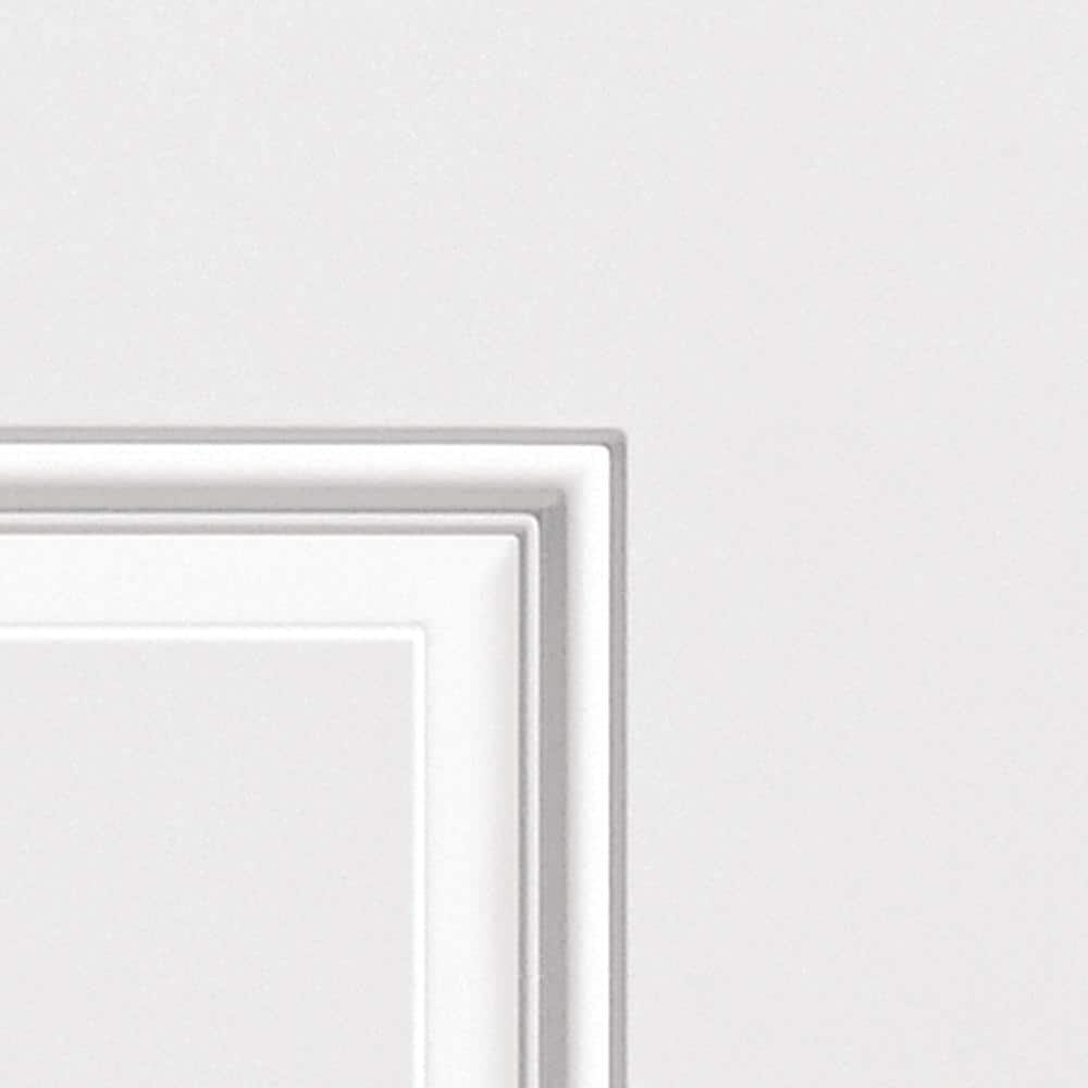 Masonite 36 in. x 80 in. Chatham 3/4 Oval-Lite Left Hand Inswing Primed Steel Prehung Front Exterior Door