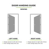Masonite 36 in. x 80 in. Halifax Camber Fan Lite Left-Hand Inswing Primed Steel Prehung Exterior Front Door with Brickmold