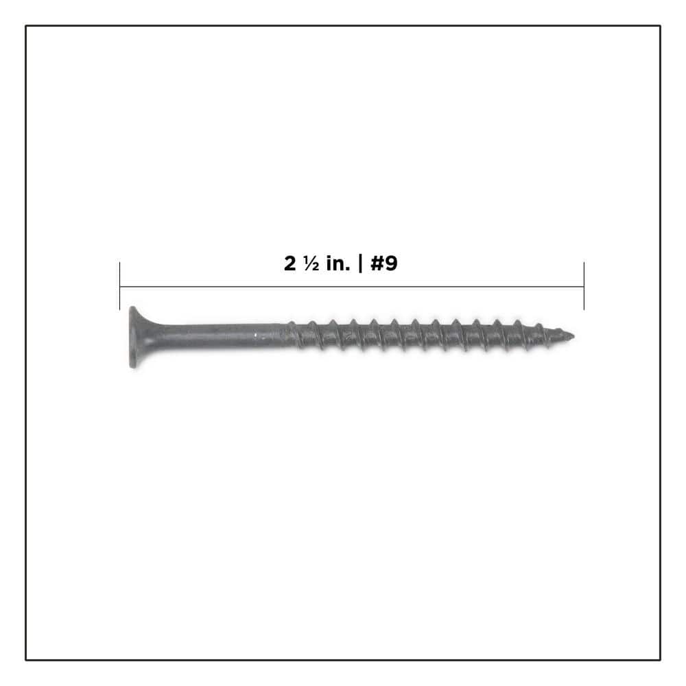 PRO-FIT #9 x 2-1/2 in. T25 Star Drive Bugle Head Grey Wood Deck Screws 5 lbs. (470-Count)