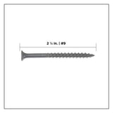 PRO-FIT #9 x 2-1/2 in. T25 Star Drive Bugle Head Grey Wood Deck Screws 5 lbs. (470-Count)