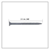 PRO-FIT #9 x 2-1/2 in. T25 Star Drive Bugle Head Grey Wood Deck Screws 25 lbs. (2350)