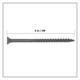 PRO-FIT #9 x 3 in. T25 Star Drive Bugle Head Grey Wood Deck Screws 5 lbs. (360-Count)