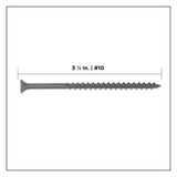 PRO-FIT #10 x 3-1/2 in. T25 Star Drive Bugle Head Grey Wood Deck Screws 25 lbs. (1400-Count)