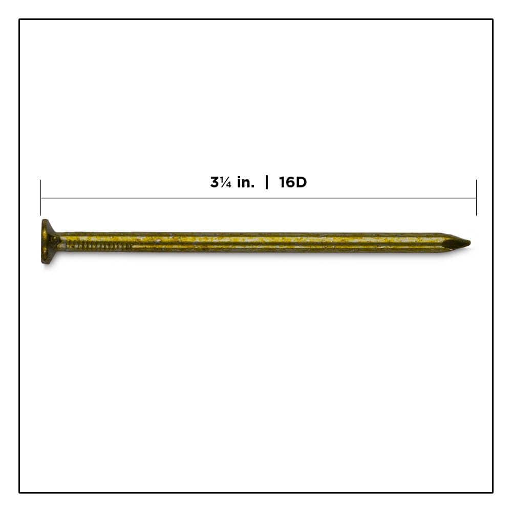PRO-FIT 3-1/4 in. (16D) Vinyl Coated Sinker Framing Nails, 5 lb Box (310-Count)