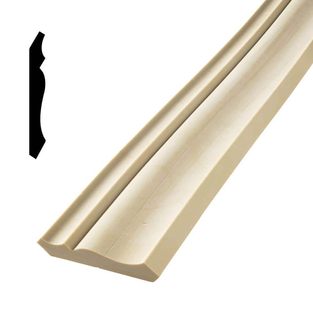 Flex Trim HD 049 9/16 in. x 3-5/8 in. x 144 in. Polyurethane Flexible Crown Moulding