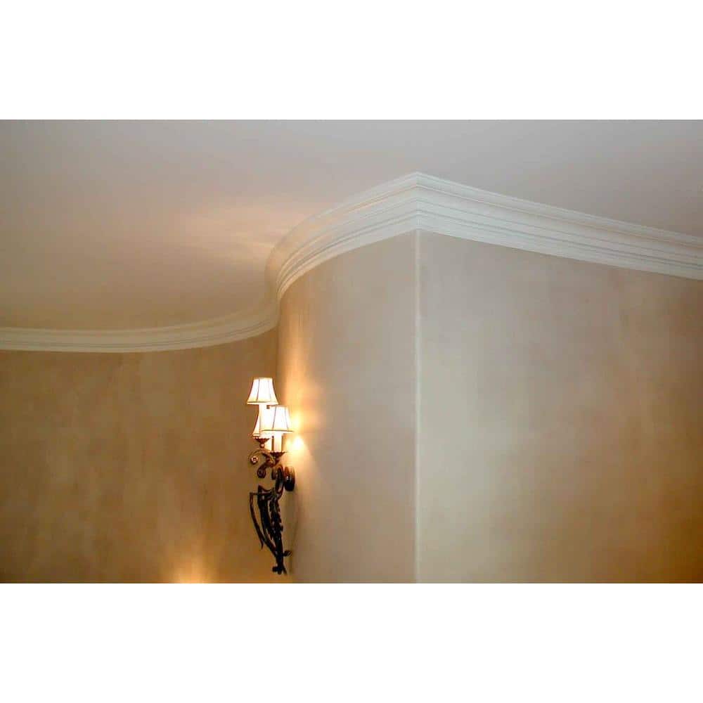 Flex Trim HD 049 9/16 in. x 3-5/8 in. x 144 in. Polyurethane Flexible Crown Moulding