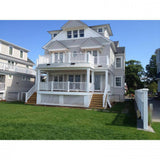 Providence 72 in. x 42 in. PVC 3-Line Level Rail Kit with Reinforcements