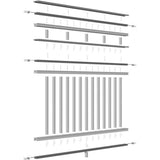 Providence 72 in. x 42 in. PVC 3-Line Level Rail Kit with Reinforcements