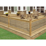 ProWood Pressure-Treated 6 ft. Aluminum Southern Yellow Pine Rail Kit