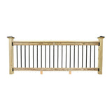ProWood 8 ft. Aluminum Pressure-Treated Southern Yellow Pine Deck Rail Kit