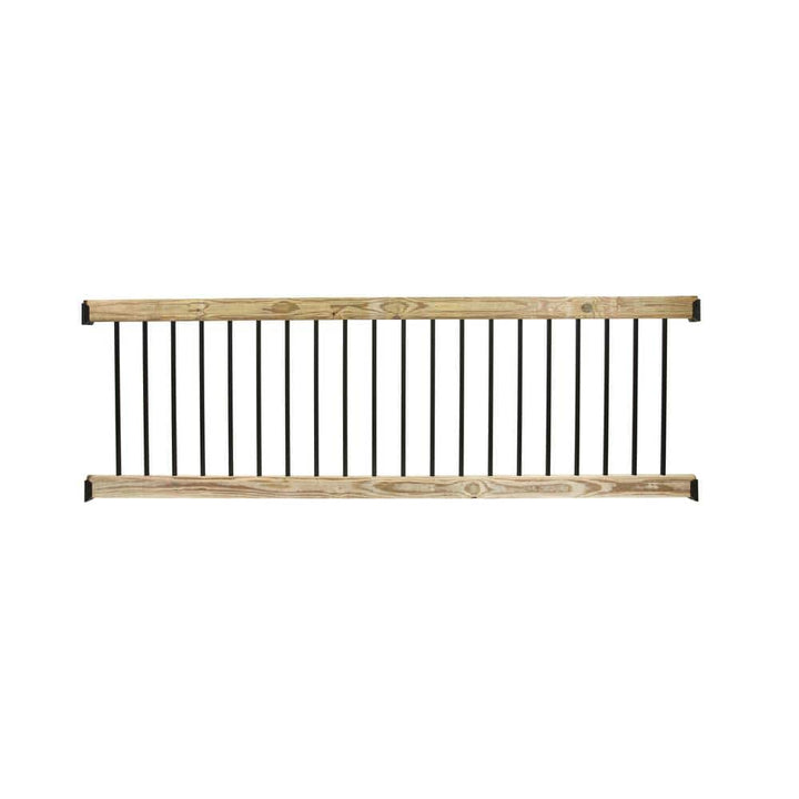 ProWood 8 ft. Aluminum Pressure-Treated Southern Yellow Pine Deck Rail Kit