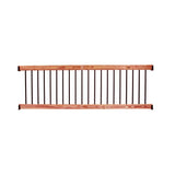 ProWood Western Red Cedar 8 ft. Railing Kit with Black Aluminum Balusters