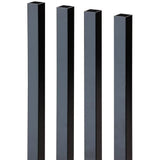 ProWood 6 ft. Walnut-Tone Southern Yellow Pine Moulded Rail Kit with Aluminum Square Balusters