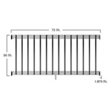 ProWood 6 ft. Cedar Rail Kit with Aluminum Rectangular Balusters