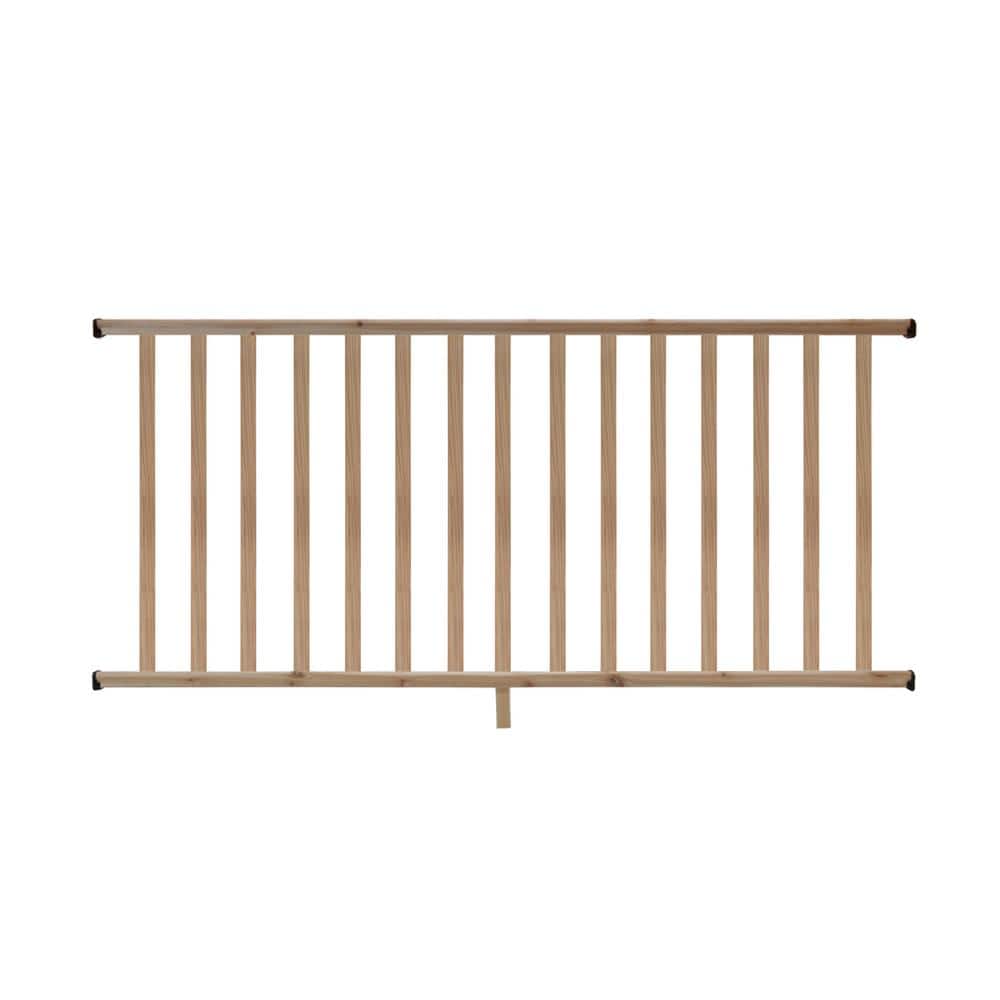 ProWood 6 ft. Cedar Moulded Rail Kit with SE Balusters