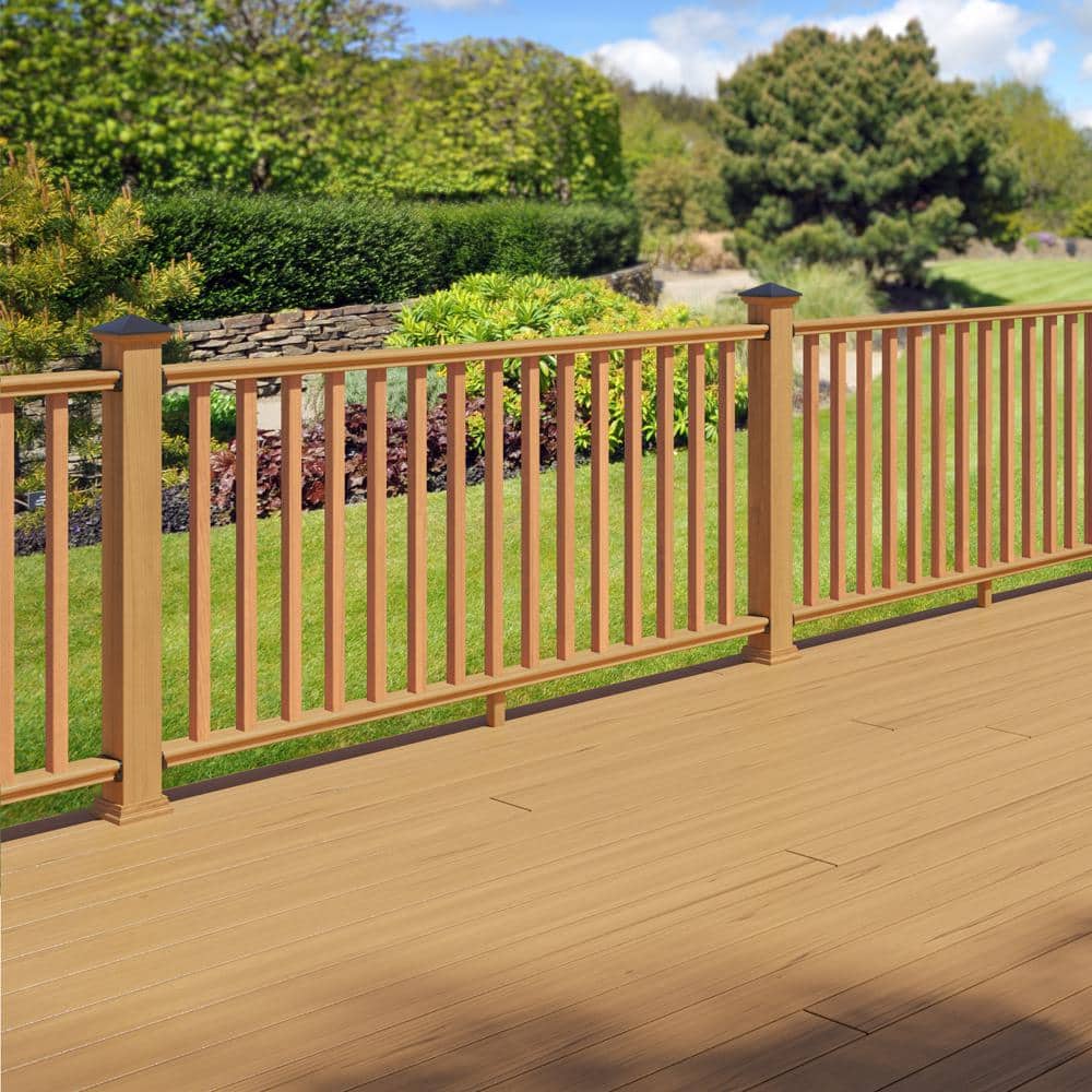 ProWood 6 ft. Cedar Moulded Rail Kit with SE Balusters